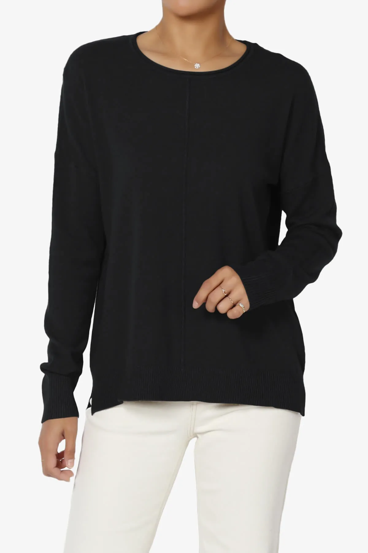 Carolina Long Sleeve Relaxed Fit Knit Top