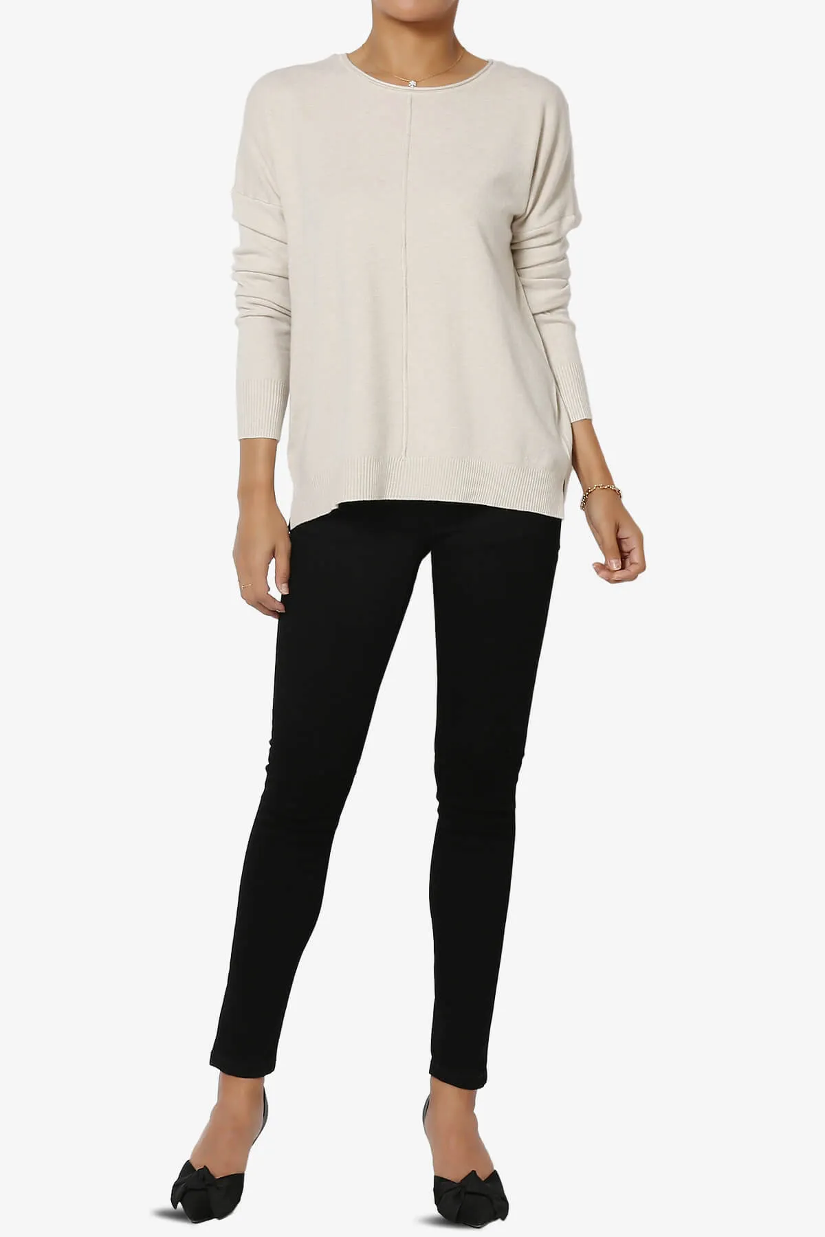 Carolina Long Sleeve Relaxed Fit Knit Top