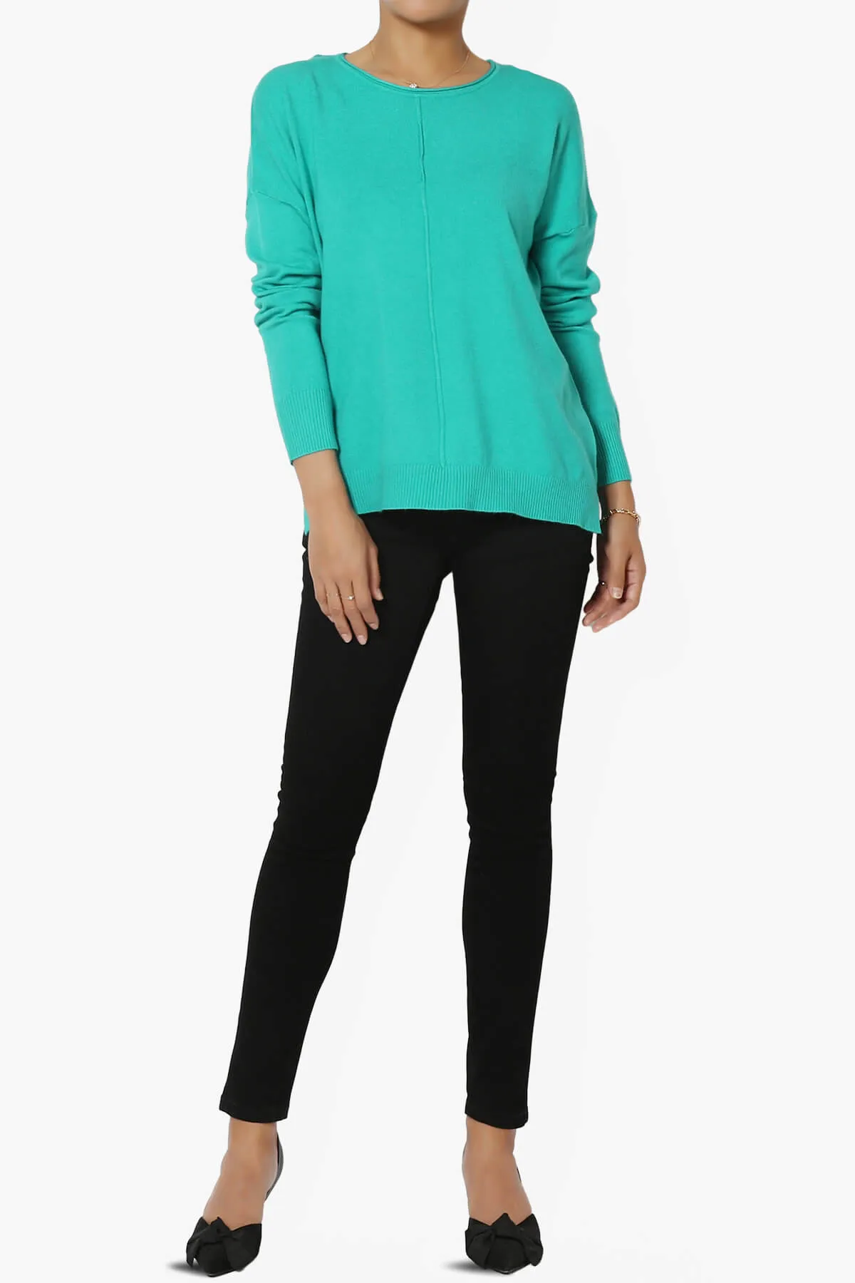 Carolina Long Sleeve Relaxed Fit Knit Top