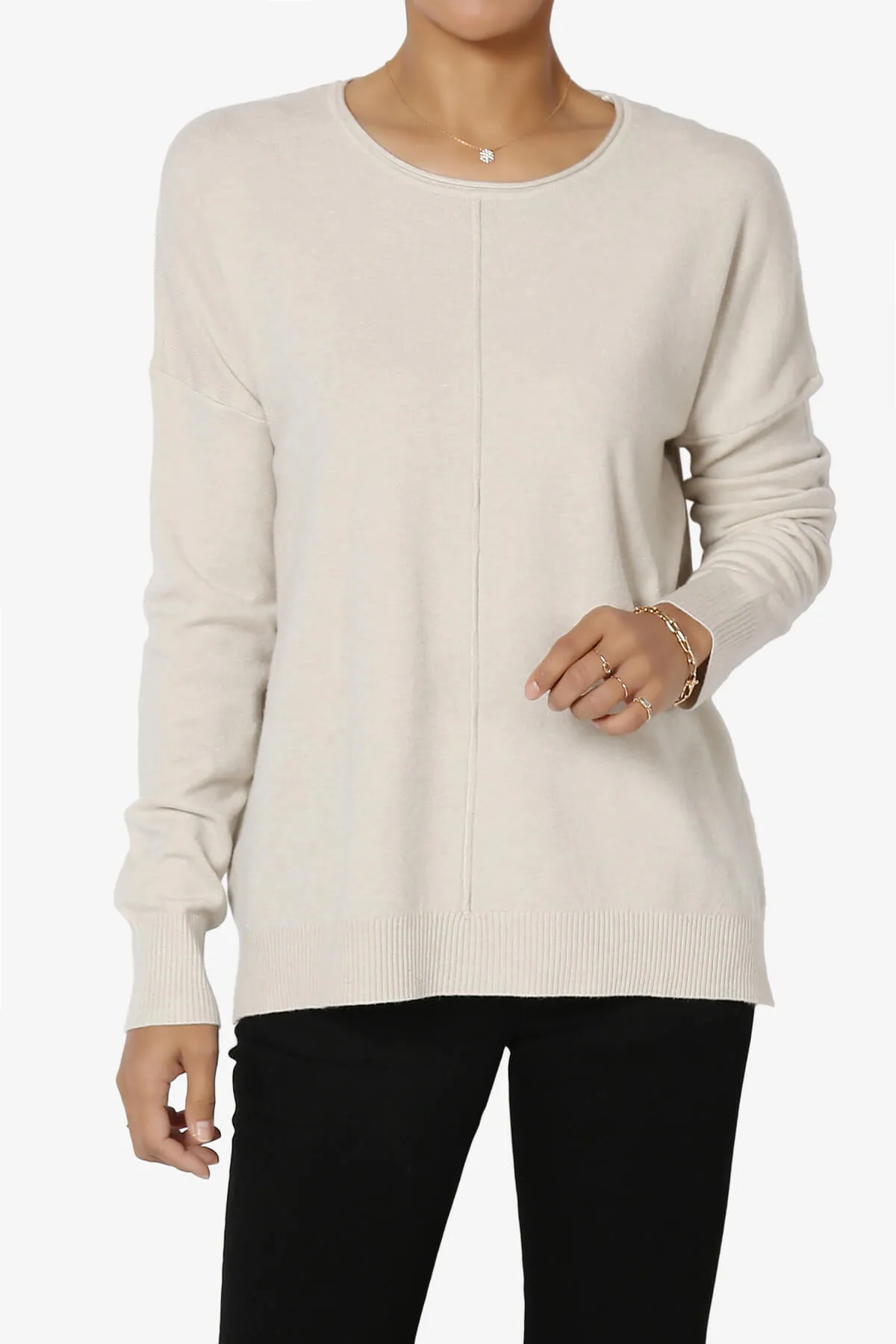Carolina Long Sleeve Relaxed Fit Knit Top