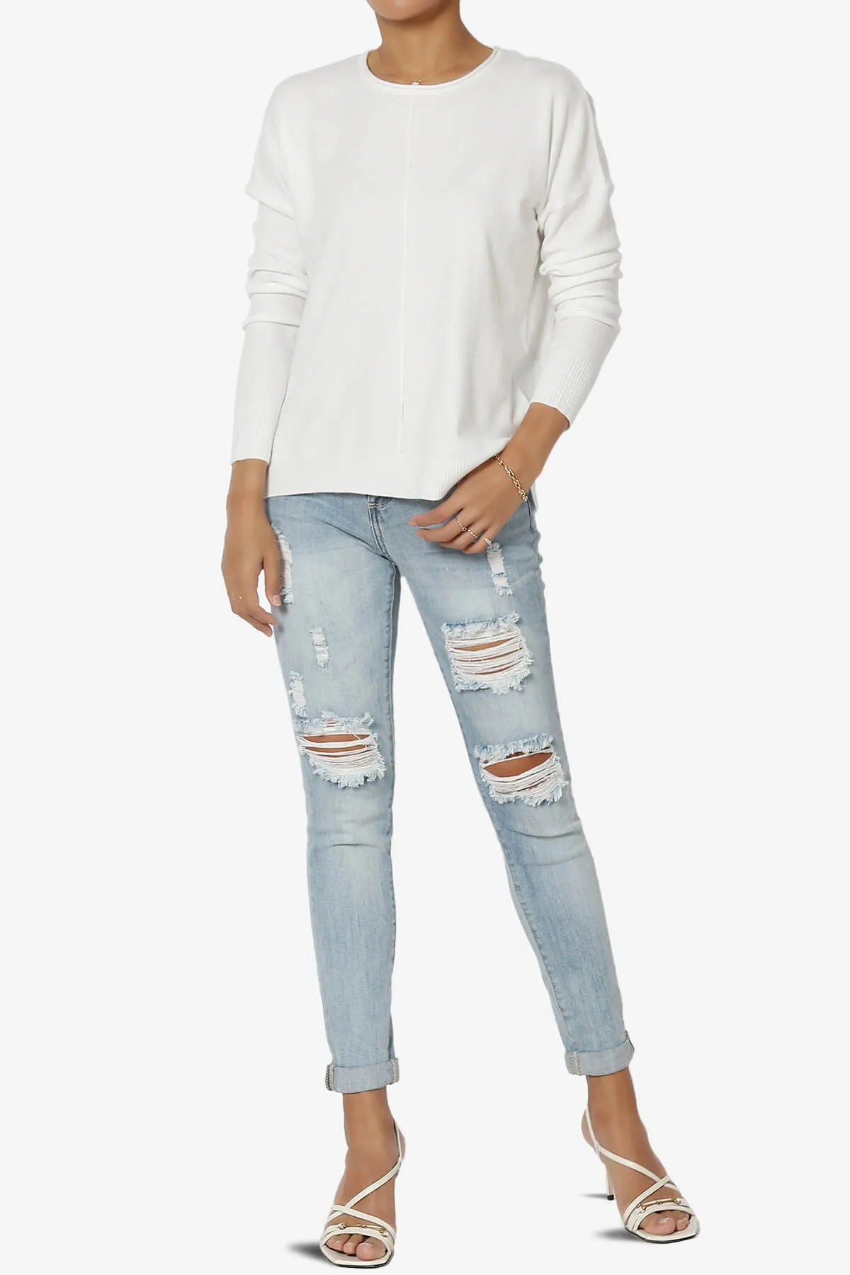 Carolina Long Sleeve Relaxed Fit Knit Top