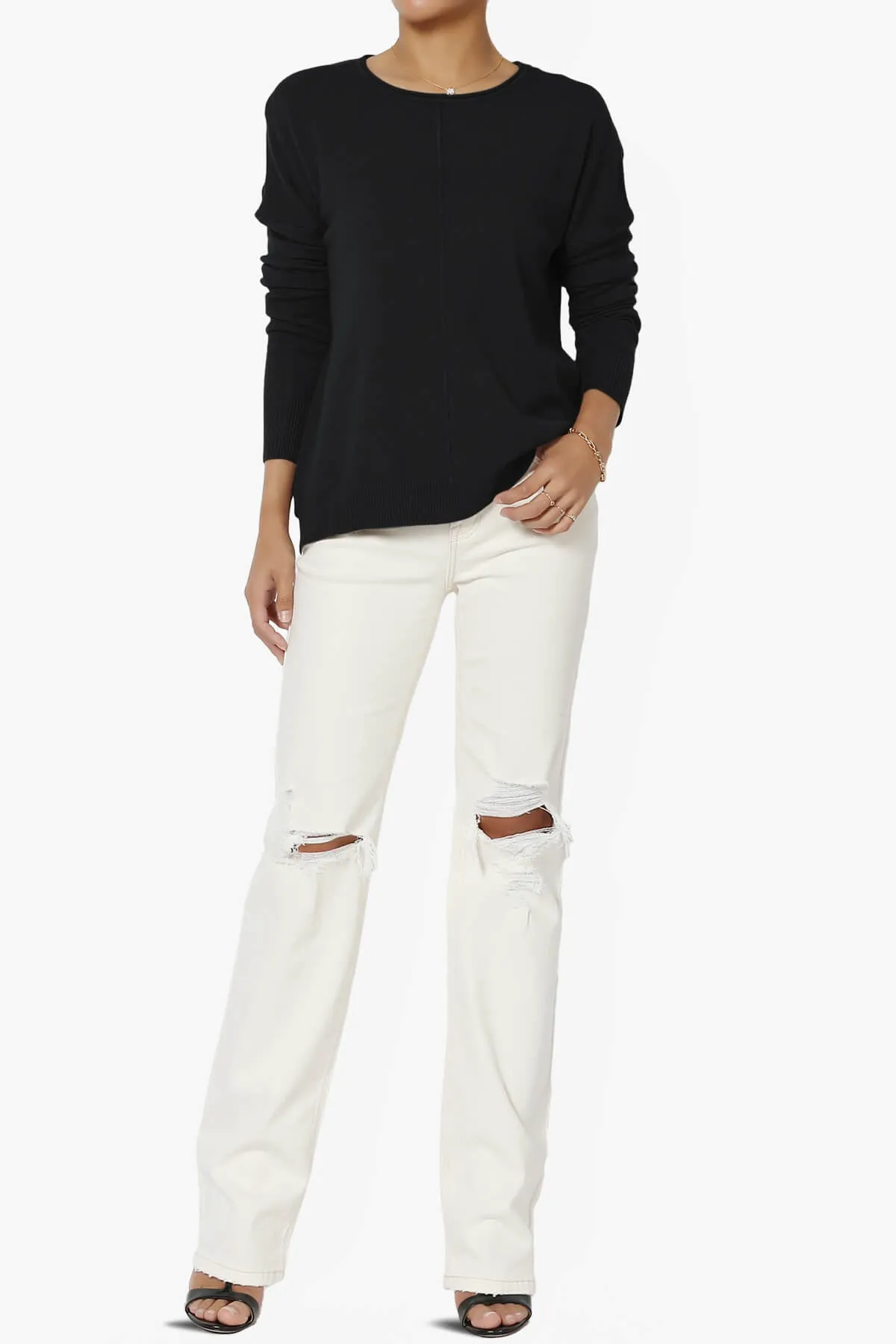 Carolina Long Sleeve Relaxed Fit Knit Top