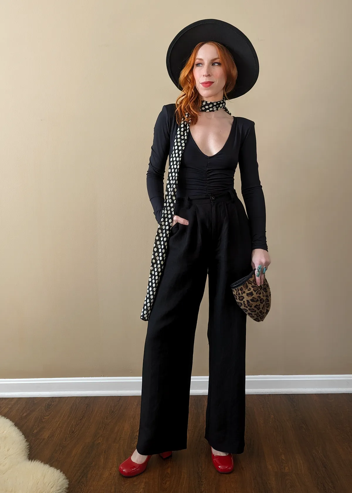 Chloe Black Linen Pleat Pant <br> <i> ankle length </i>