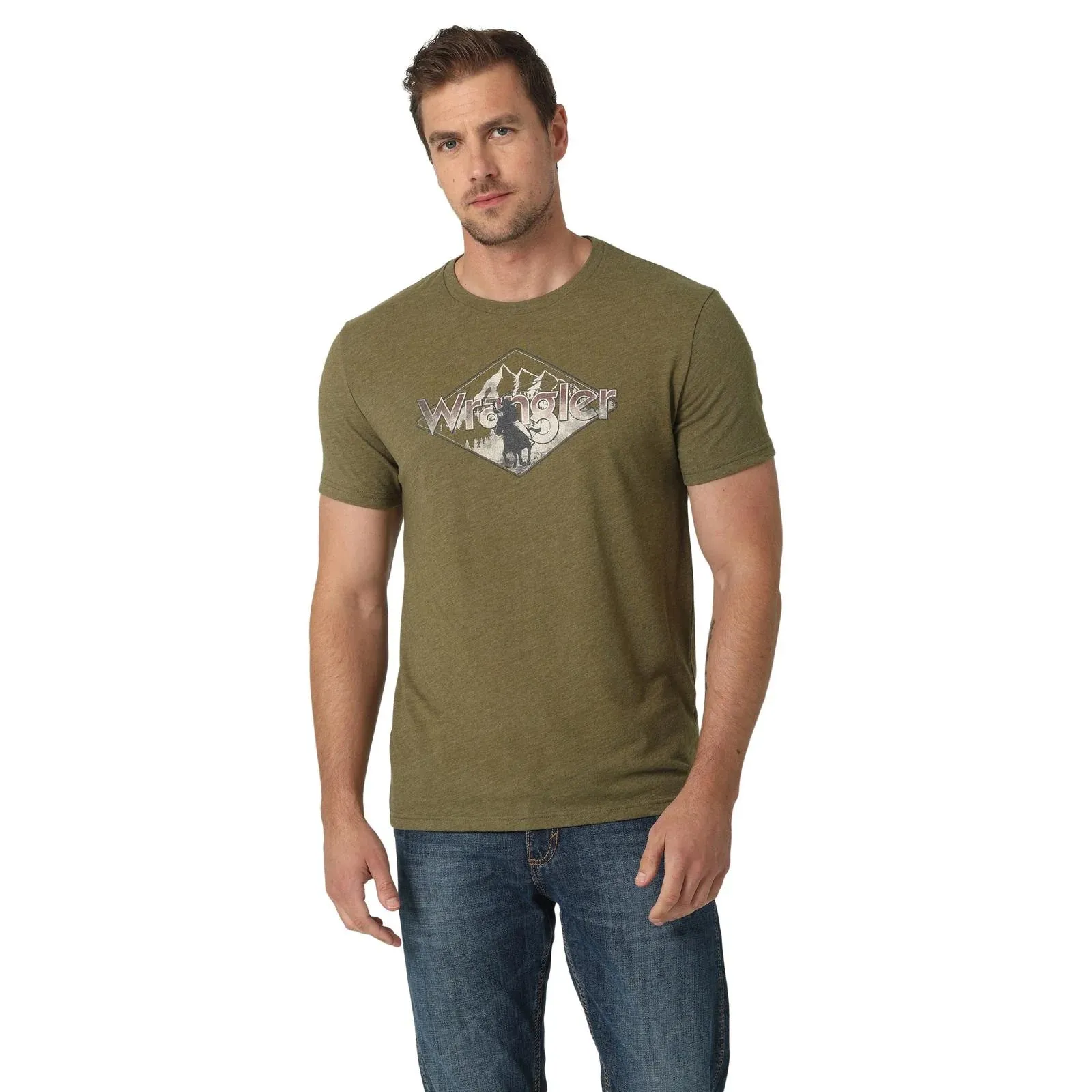 CL112328859-Wrangler Mens Tshirt Olive Green