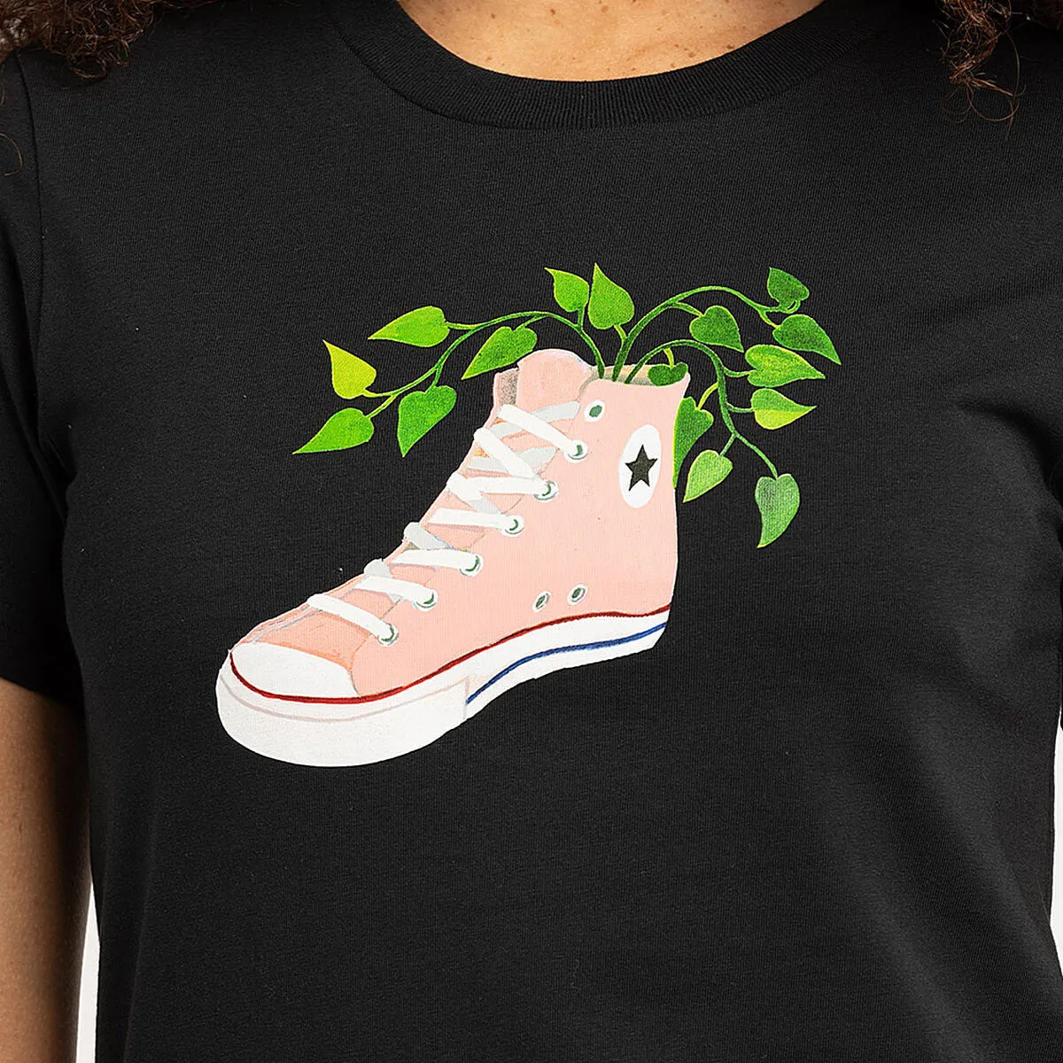 Converse LET'S GROW SNEAKER TEE BLACK