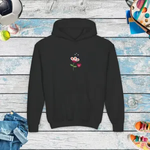 Cozy Heavy Blend Youth Flower Hoodie Ultimate Comfort