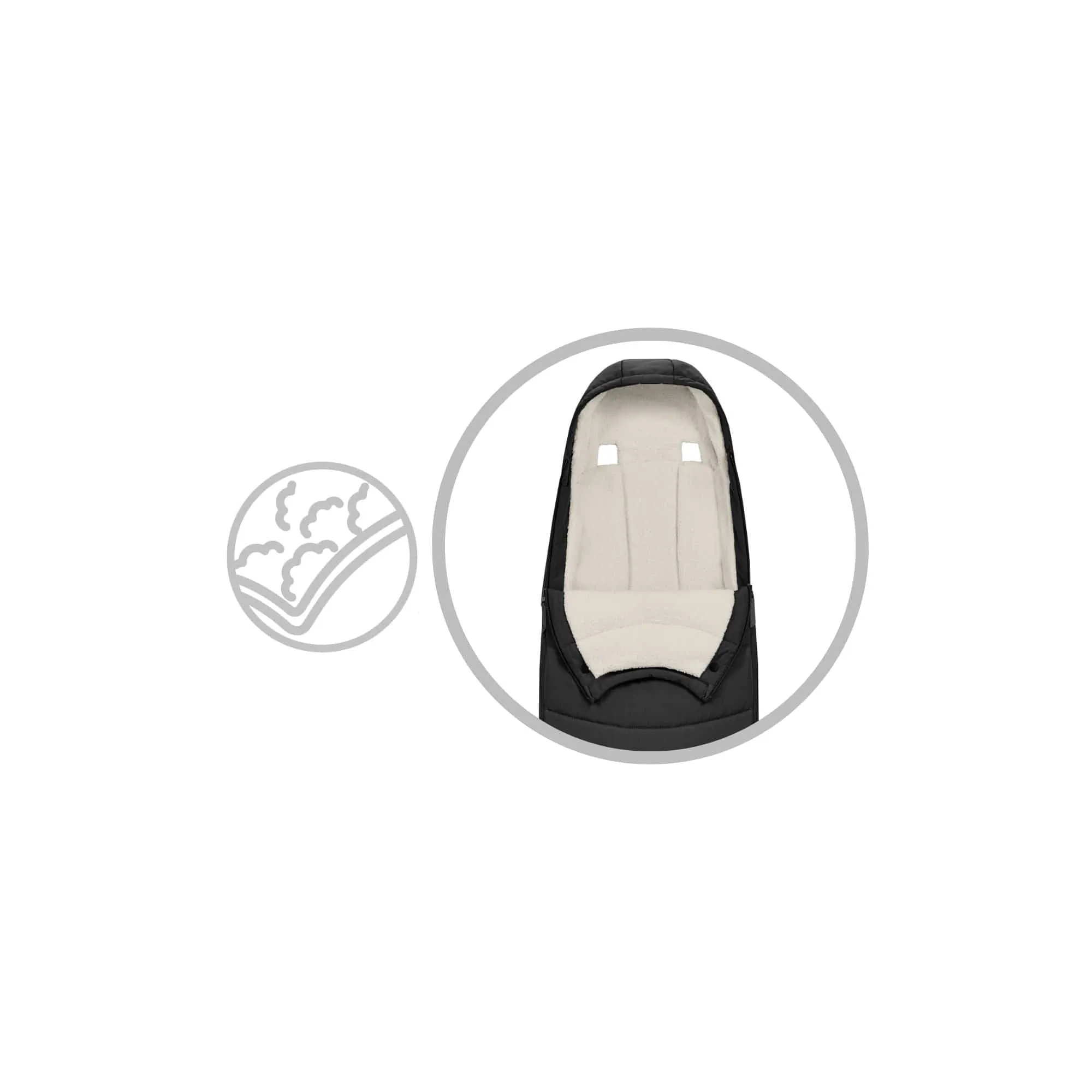 Cybex Platinum Footmuff in Sepia Black
