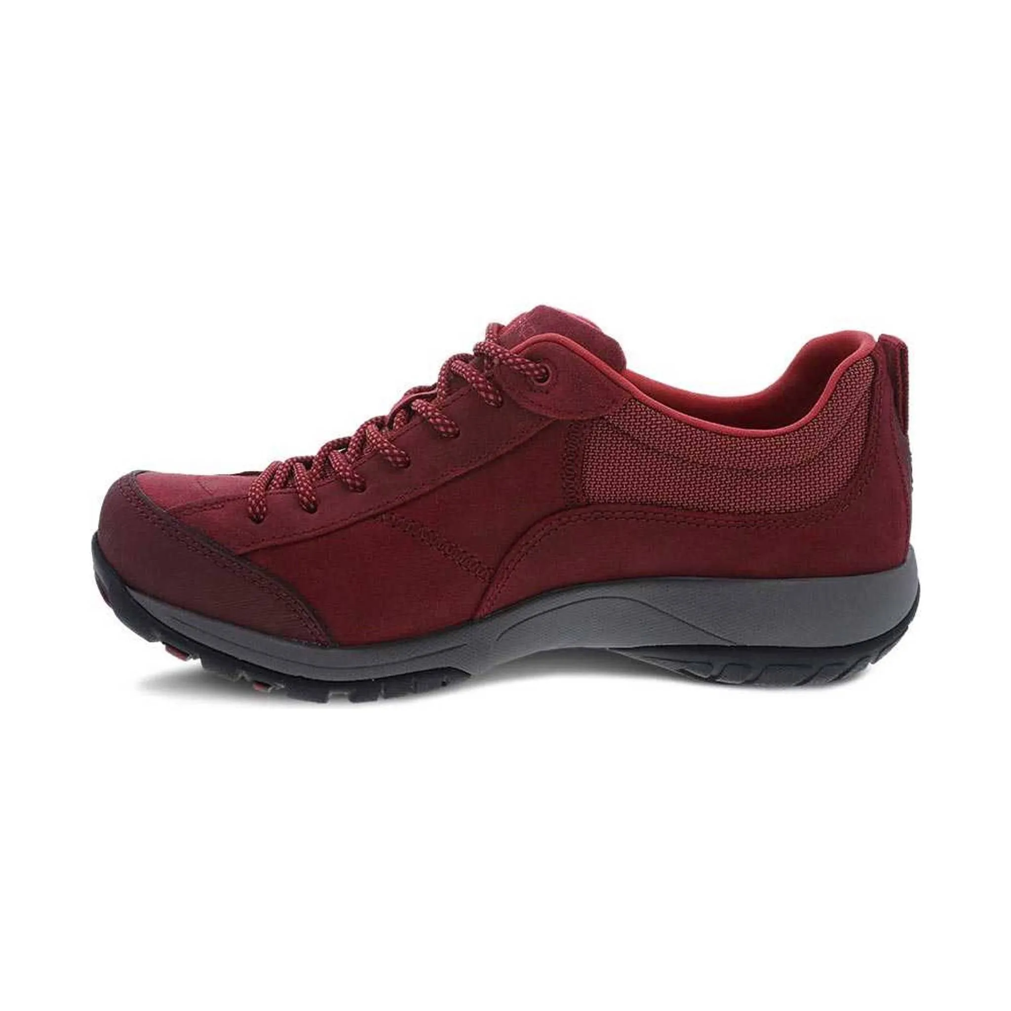 Dansko Women's Paisley Waterproof Sneaker - Red Burnished Suede