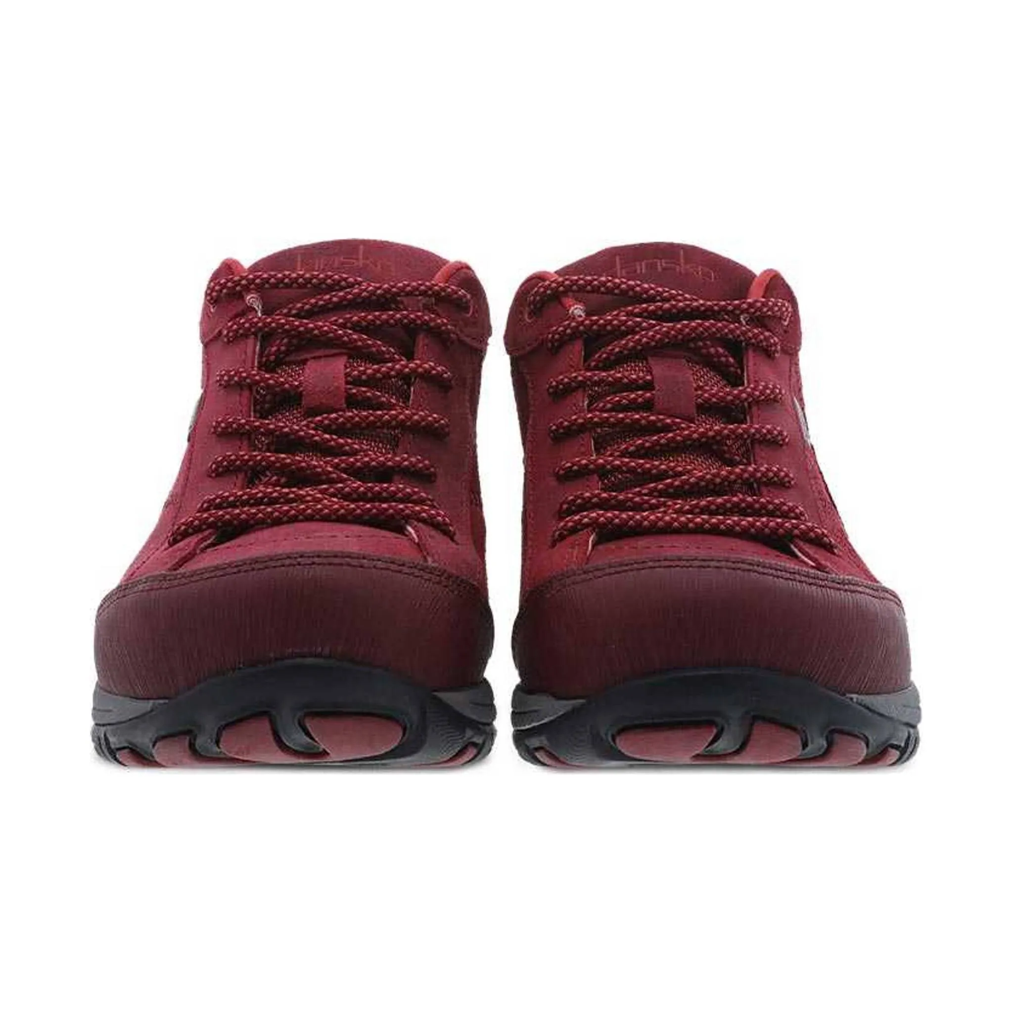 Dansko Women's Paisley Waterproof Sneaker - Red Burnished Suede