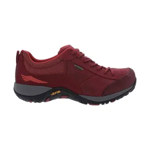 Dansko Women's Paisley Waterproof Sneaker - Red Burnished Suede