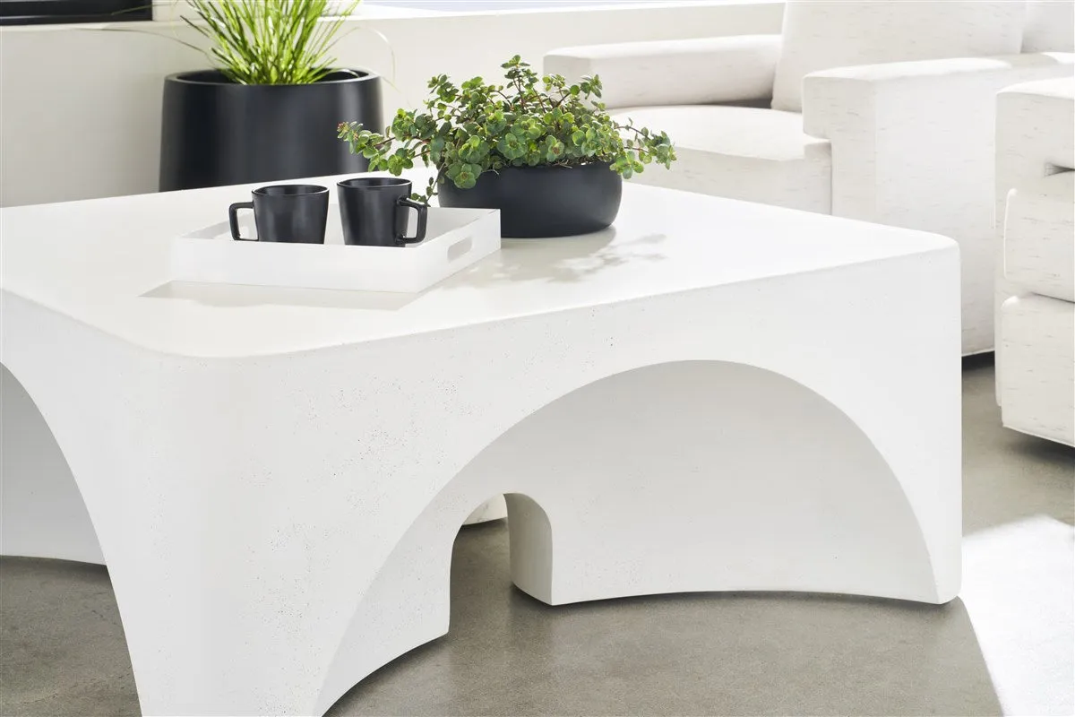 Dorian Outdoor Modern Square Cocktail Table
