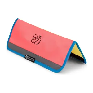 Equisafety Multi Coloured Hi Vis Nose Band - PINK/YELLOW