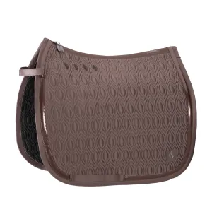 Eskadron Deep taupe mattgloss contrast saddlepad