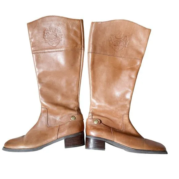 Etienne Aigner Women's Leather Riding Boots Size 9