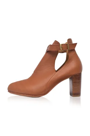 Everlast Leather Booties Heel 7cm  (*Sz. 8.5)