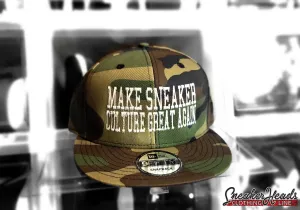 Exclusive "Make Sneaker Culture Great Again" Camo LE Snapback (NewERA Collaboration)