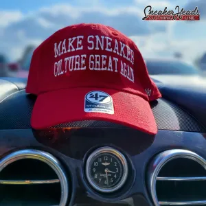 Exclusive "Make Sneaker Culture Great Again" Dad Hat (Red)