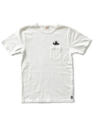 Free Rage Recycled Cotton Pocket Tee Flying Fatman White
