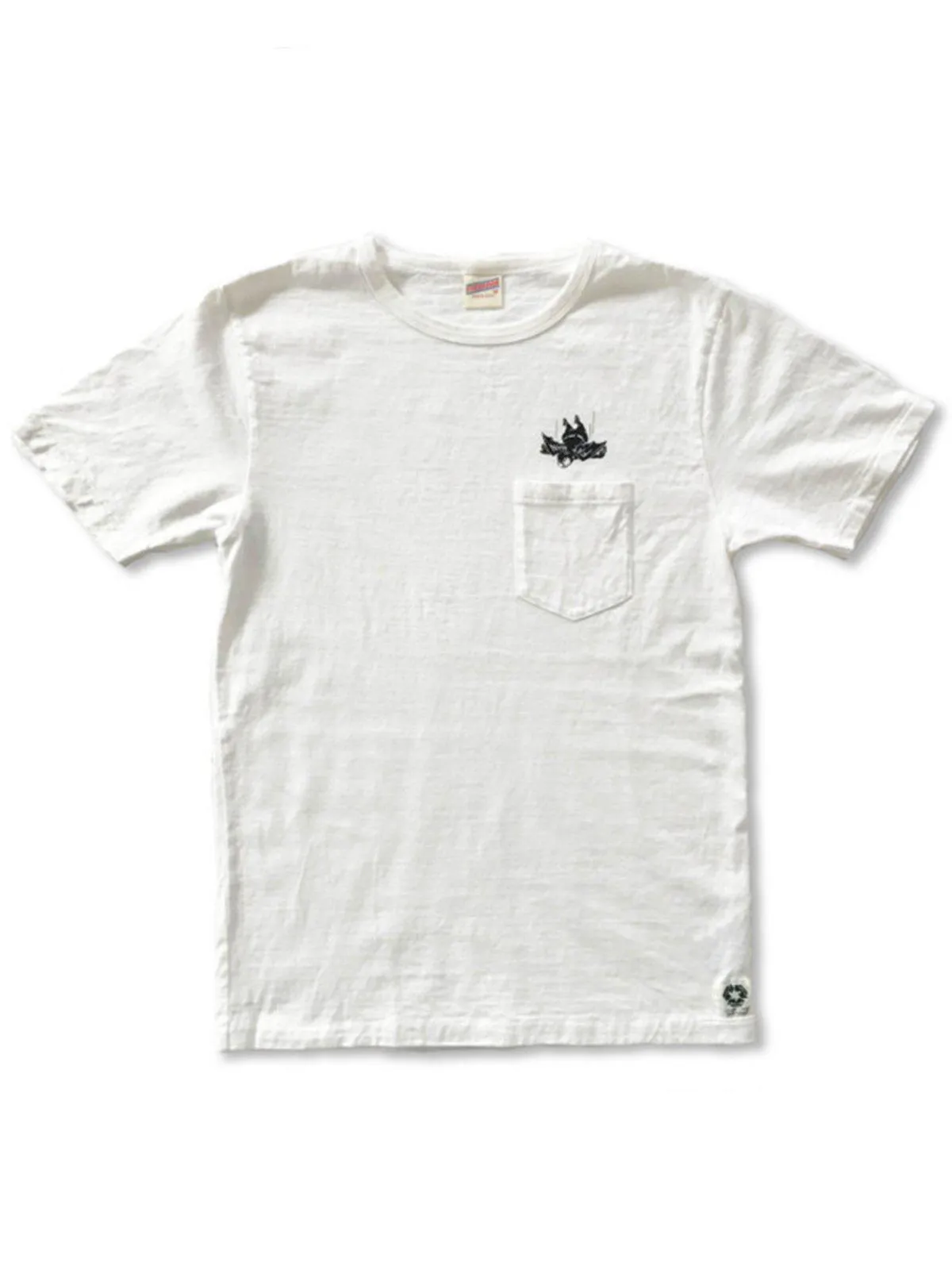 Free Rage Recycled Cotton Pocket Tee Flying Fatman White