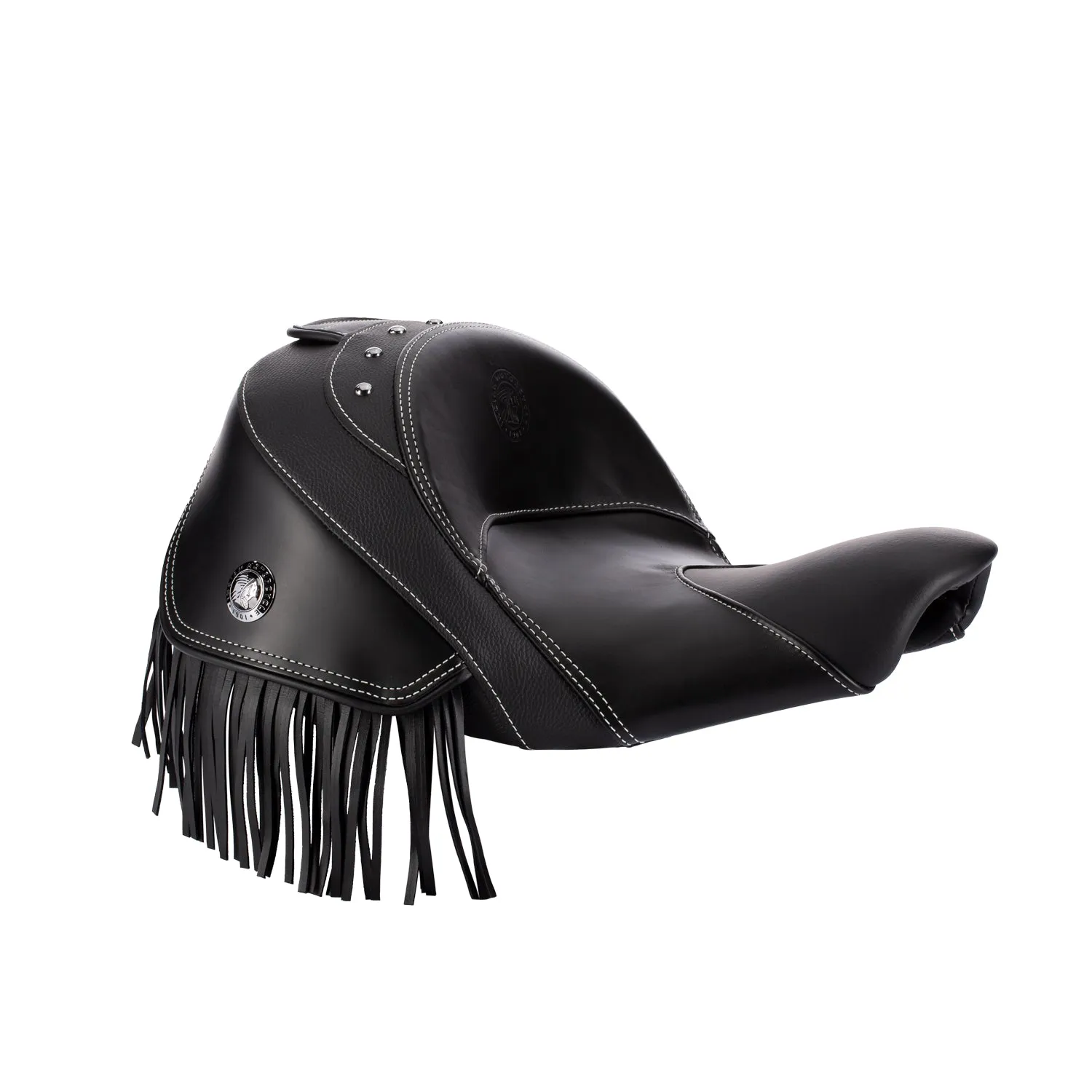 Genuine Leather Reduced Reach Heated Solo Seat, Black