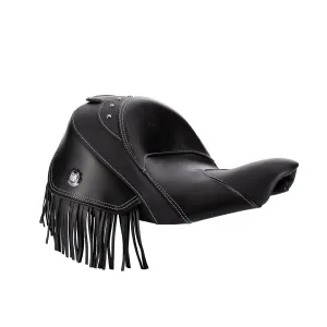 Genuine Leather Reduced Reach Heated Solo Seat, Black