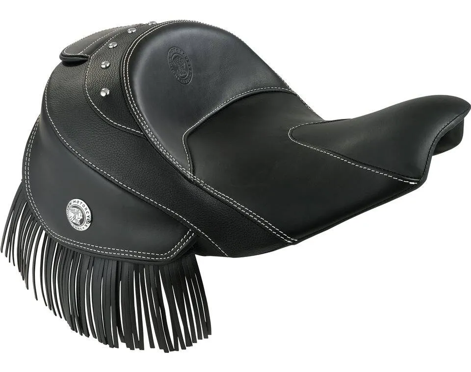Genuine Leather Reduced Reach Heated Solo Seat, Black