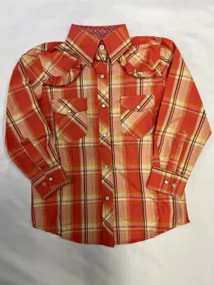 Girls Cowgirl Legends Peach Snap-Down Shirt
