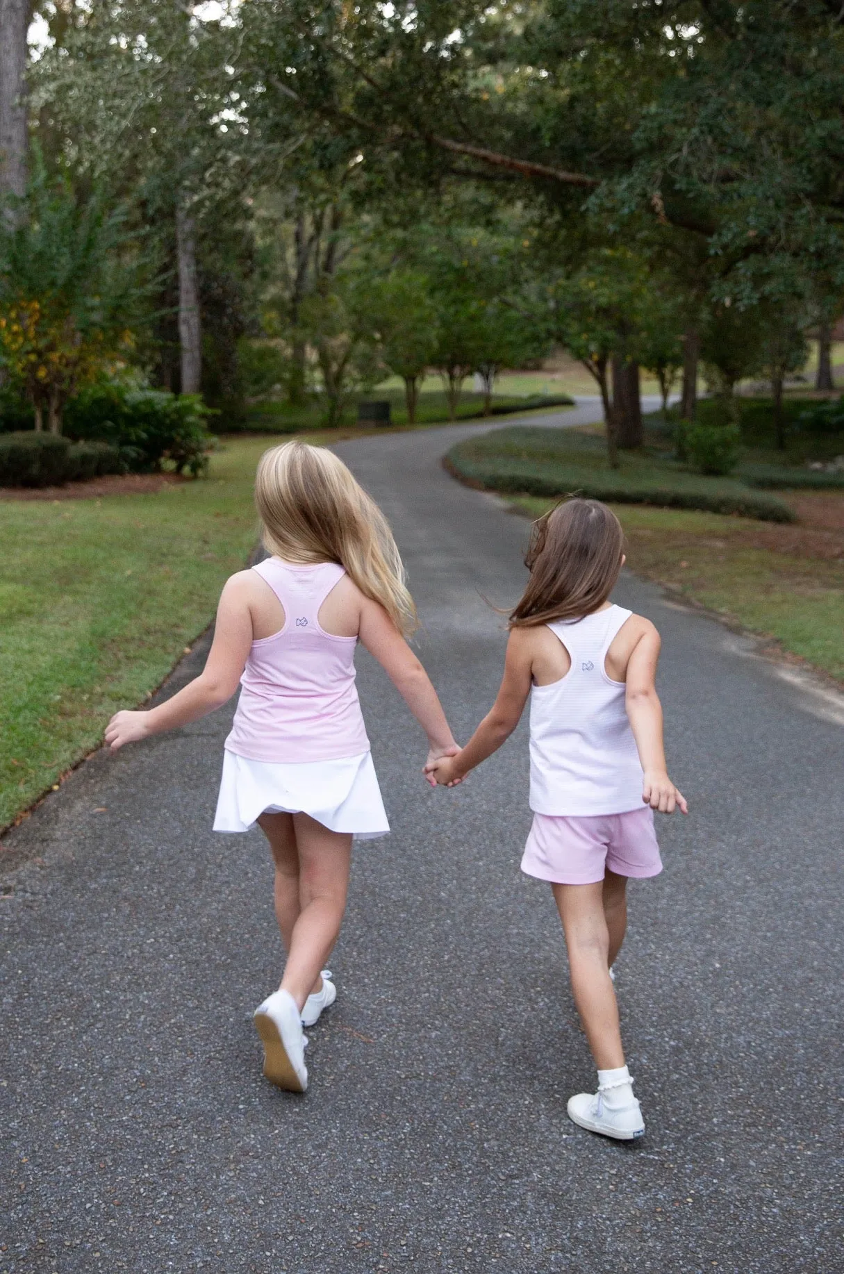 Girls' Race HER Back Active Tank Top in Pink Lady