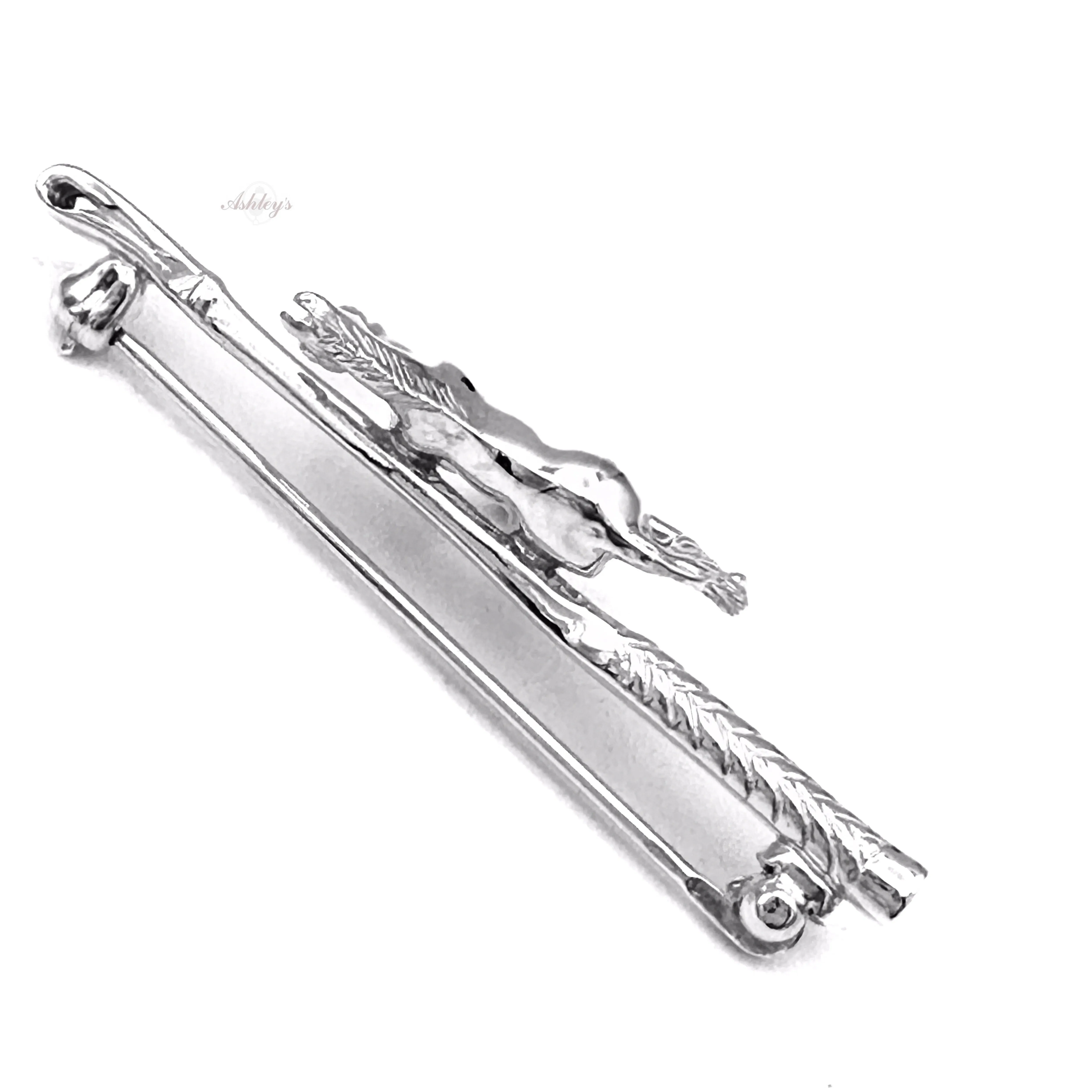 Horse Stock Pin, Sterling Silver
