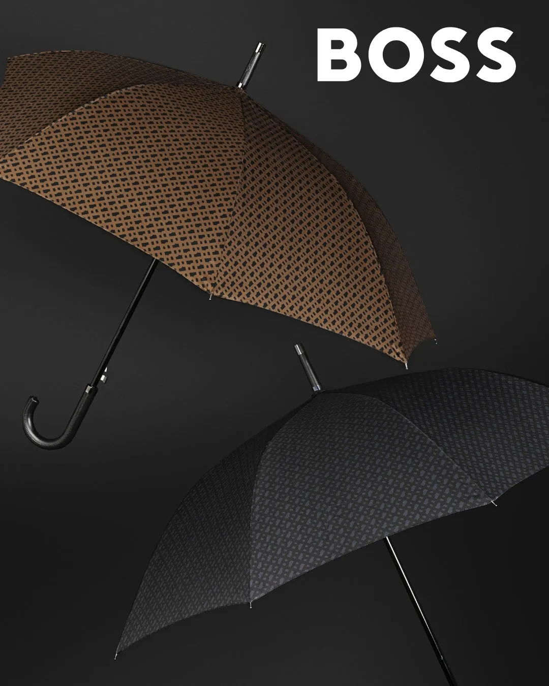 HUGO BOSS HUN310Y-Umbrella Monogramme Camel