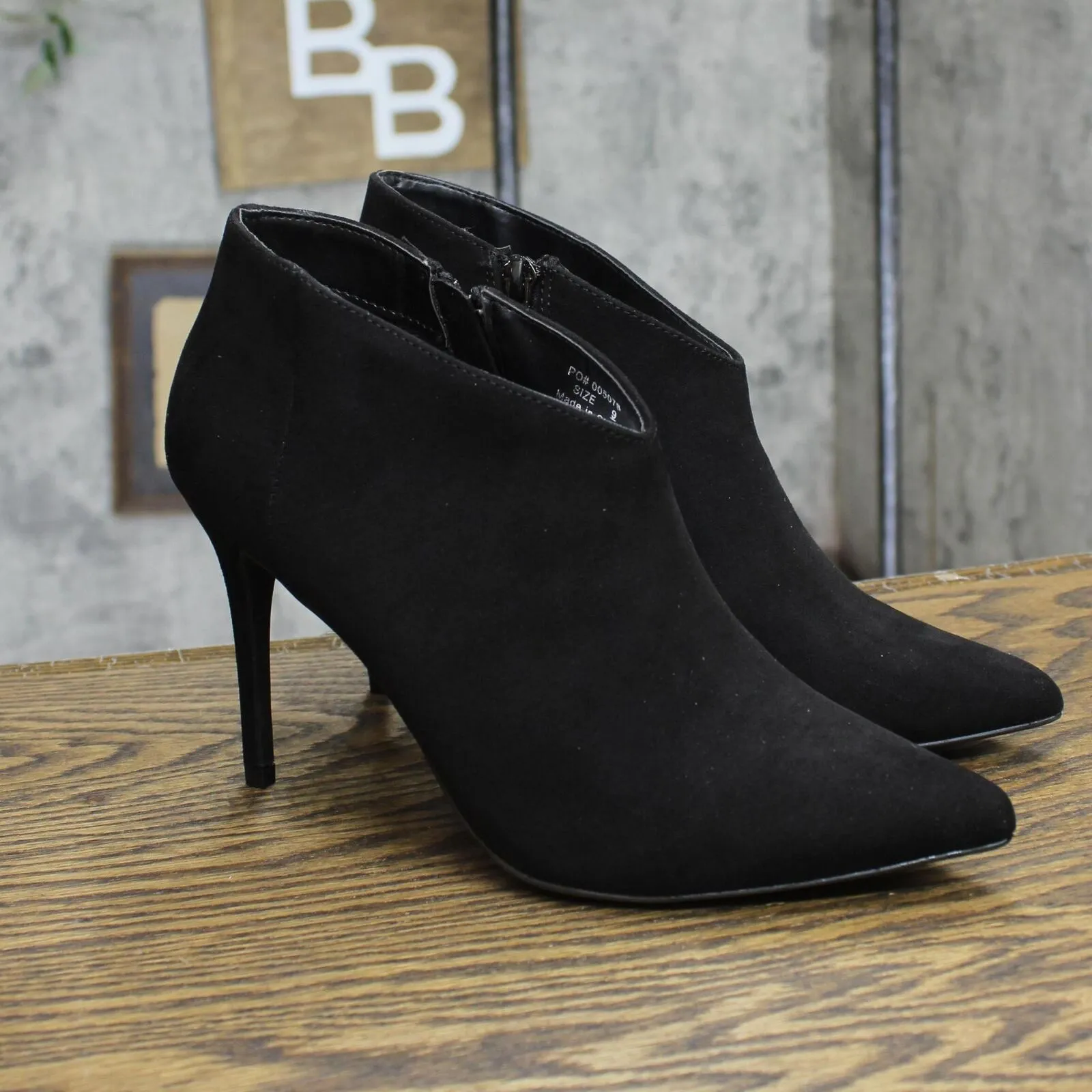 Journee Collection Demmi Tru Comfort Foam Inside Zip Stiletto Booties Black 9M