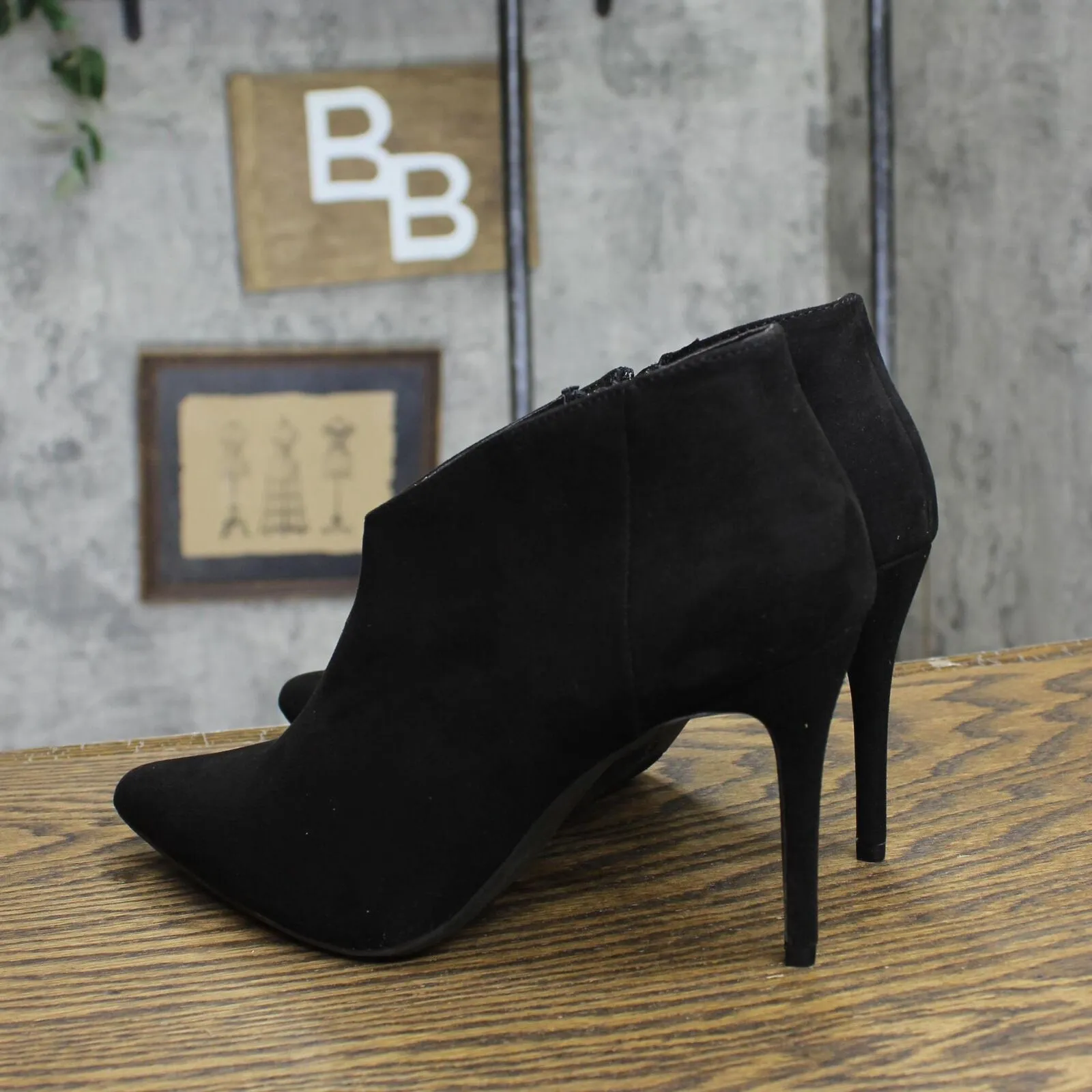 Journee Collection Demmi Tru Comfort Foam Inside Zip Stiletto Booties Black 9M
