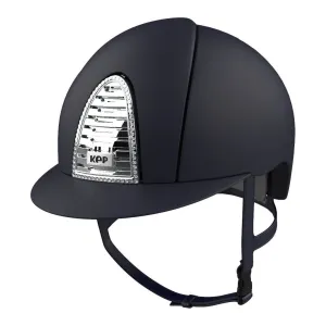 Kep Cromo 2.0 Jockey - Riding Hat - Textile Blue/ Chrome Swarovski