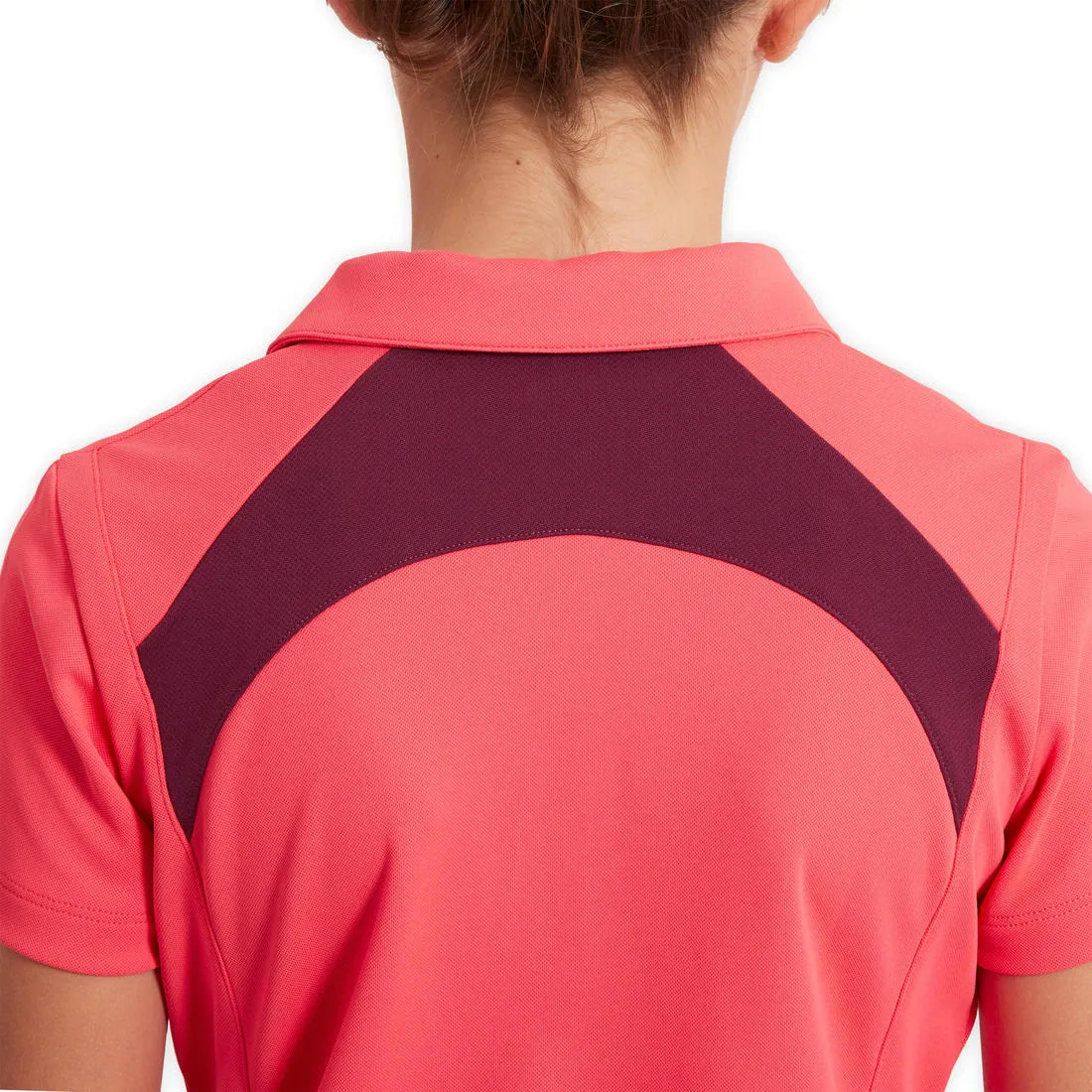 Kids' Horse Riding Short-Sleeved Mesh Polo Shirt 500