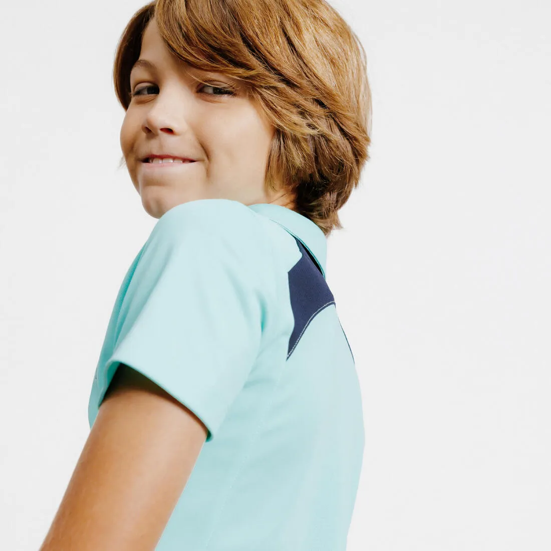 Kids' Horse Riding Short-Sleeved Mesh Polo Shirt 500