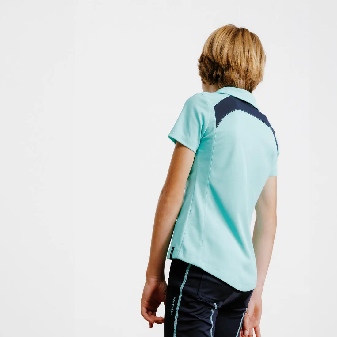 Kids' Horse Riding Short-Sleeved Mesh Polo Shirt 500
