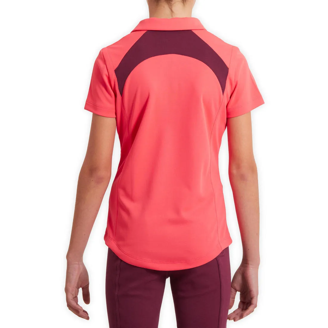 Kids' Horse Riding Short-Sleeved Mesh Polo Shirt 500