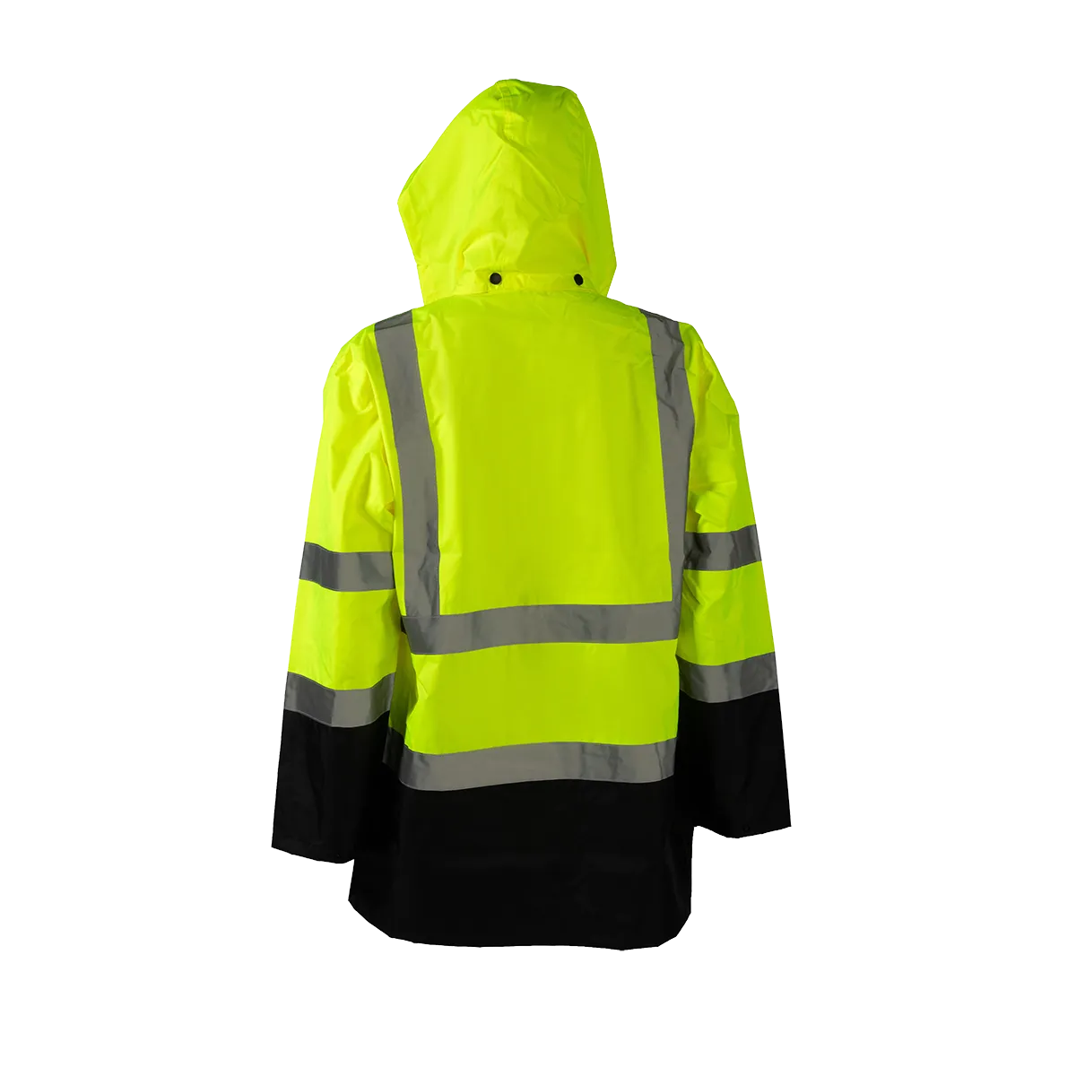 LBRJK-C3 ANSI/ISEA Class 3 Lime/Black Waterproof Rain Jacket
