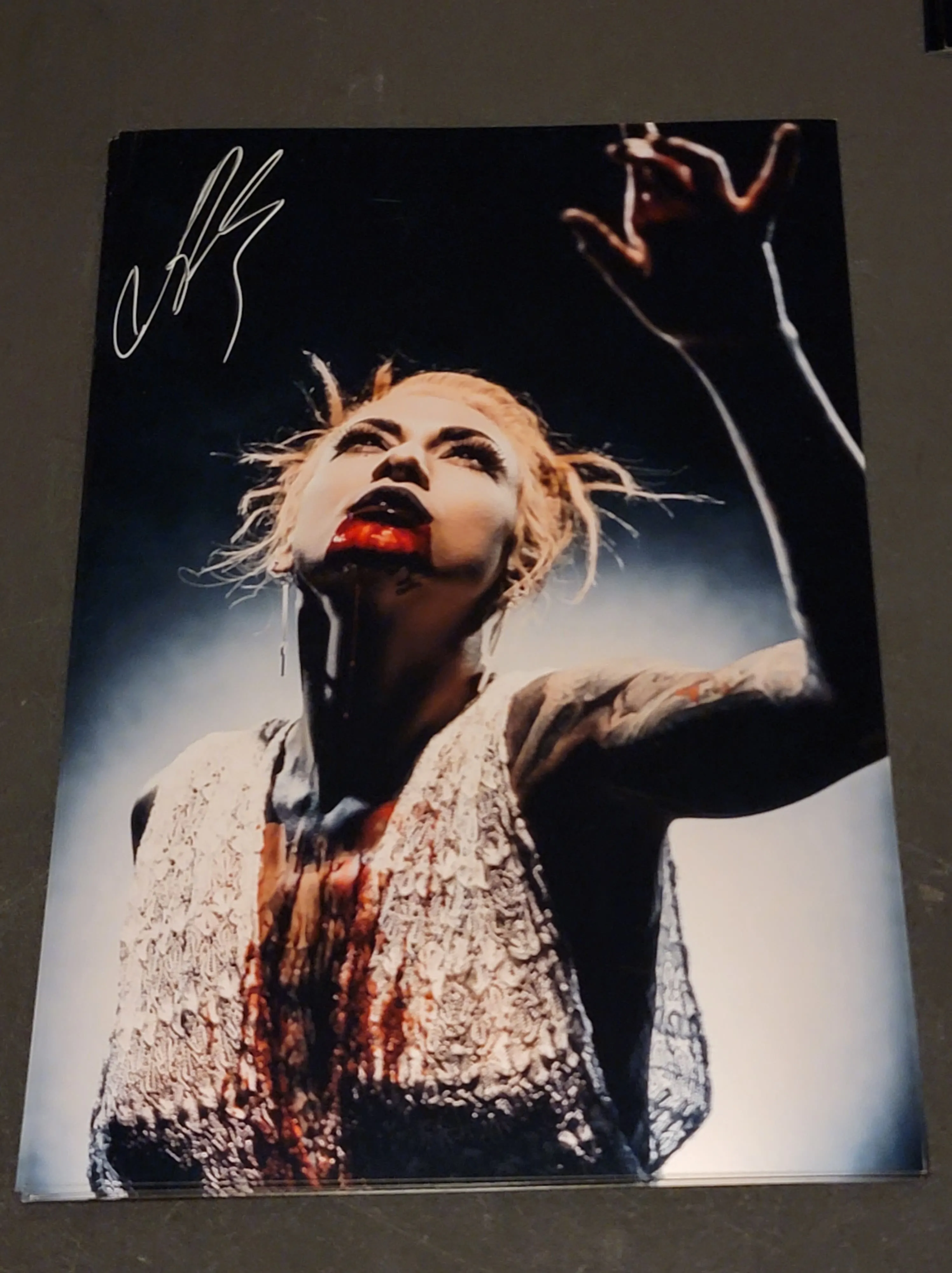 Lena Scissorhands - Blood Drops - Signed Limited Edition 8x12 Metallic Print