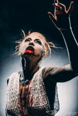 Lena Scissorhands - Blood Drops - Signed Limited Edition 8x12 Metallic Print
