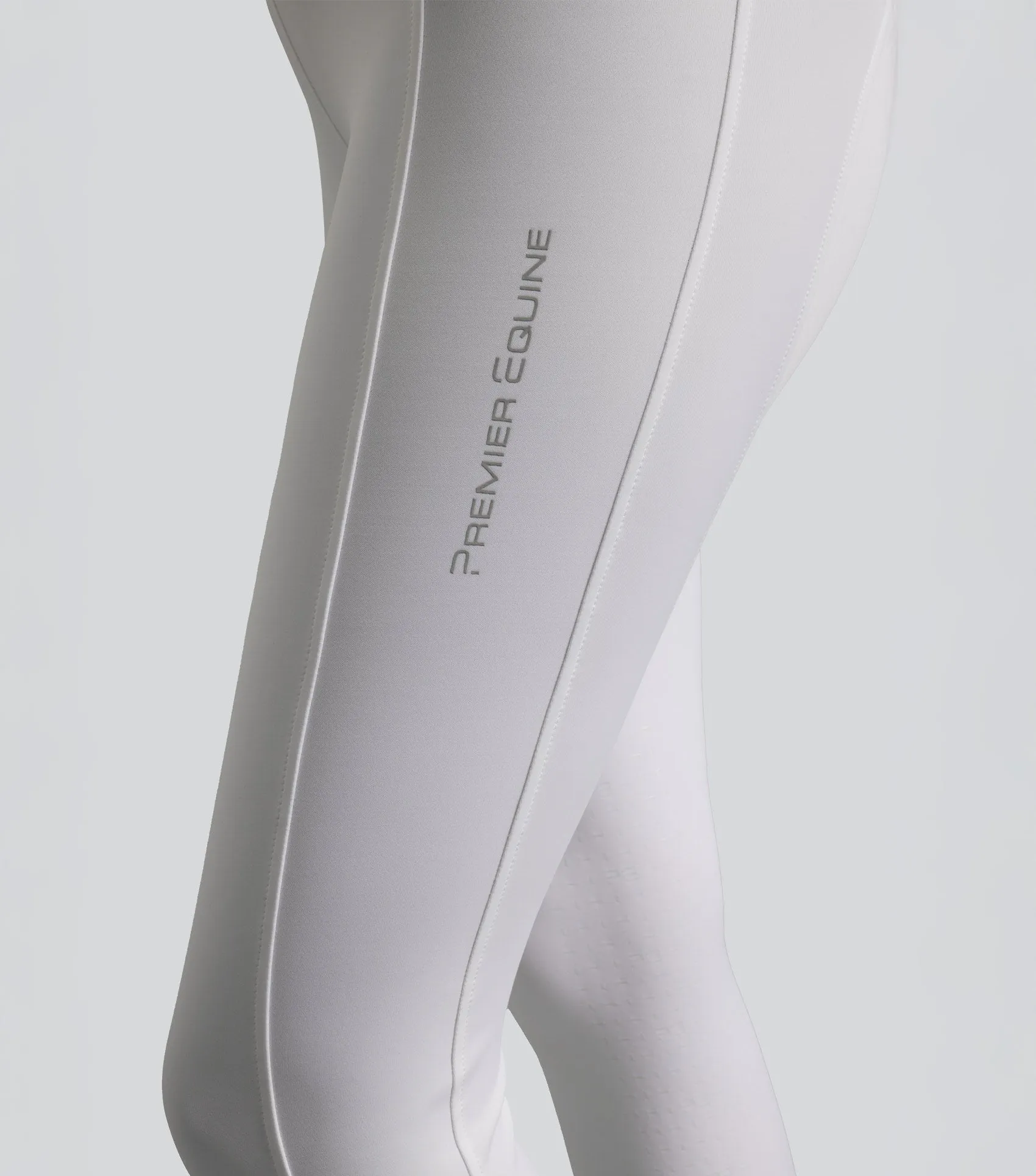 Luceo Womens Gel Knee Competition Riding Tights White