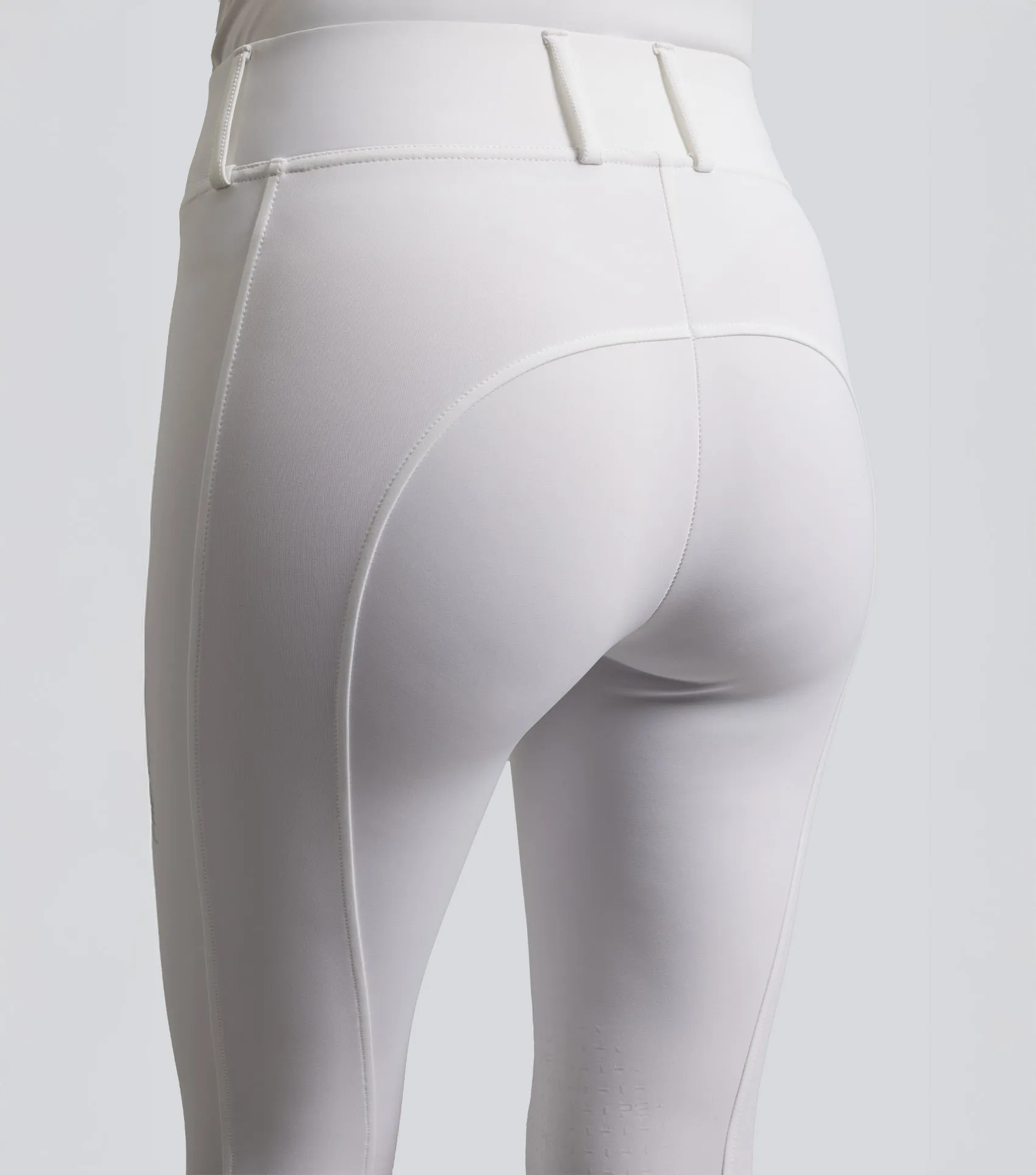 Luceo Womens Gel Knee Competition Riding Tights White