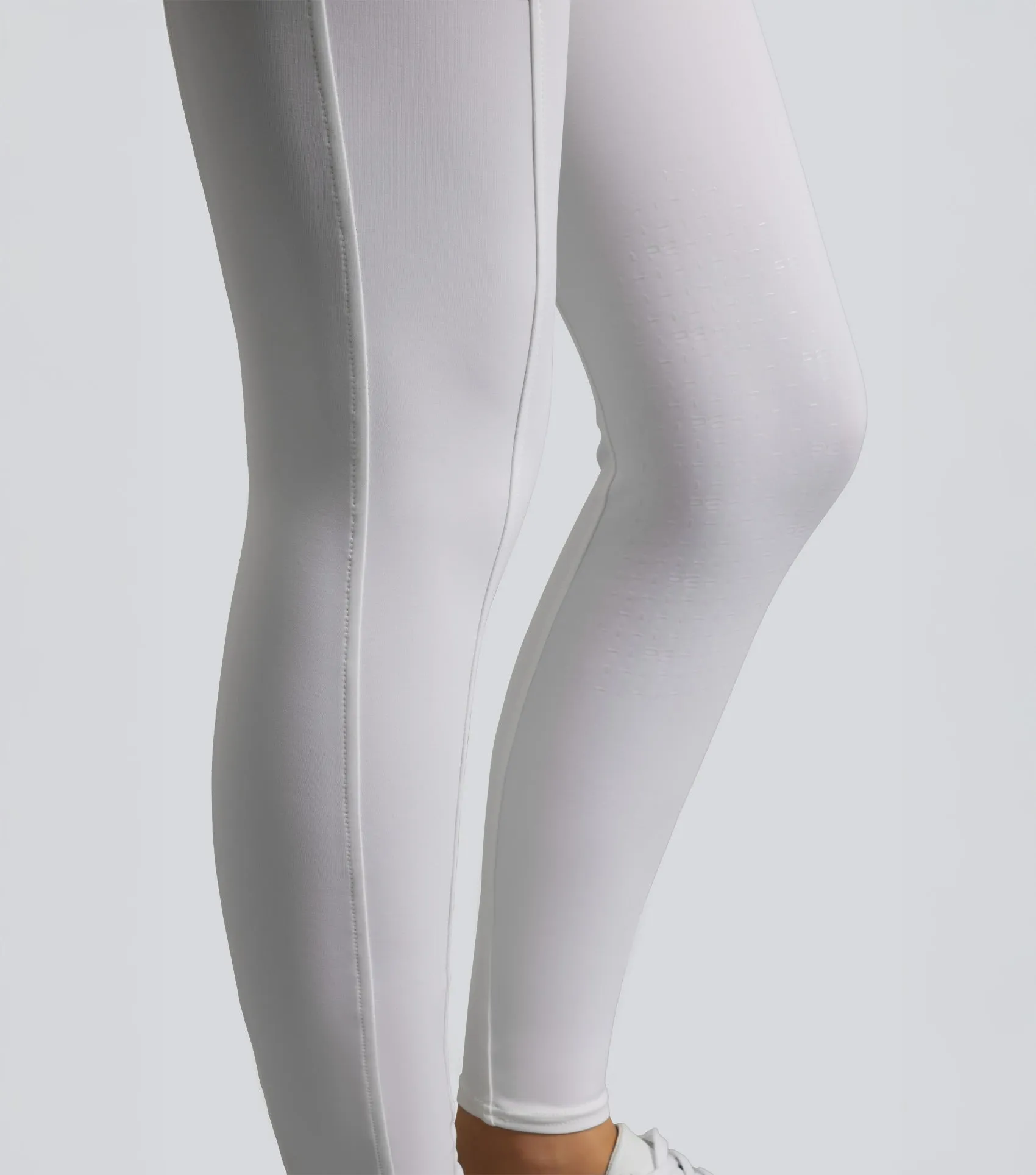 Luceo Womens Gel Knee Competition Riding Tights White
