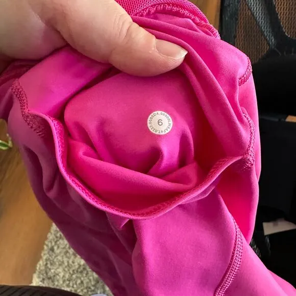 Lululemon Hotty Hot High-Rise Skirt Skort Long Sonic Pink Womens Size 6 Preppy