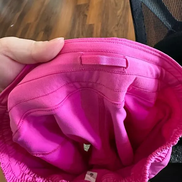 Lululemon Hotty Hot High-Rise Skirt Skort Long Sonic Pink Womens Size 6 Preppy