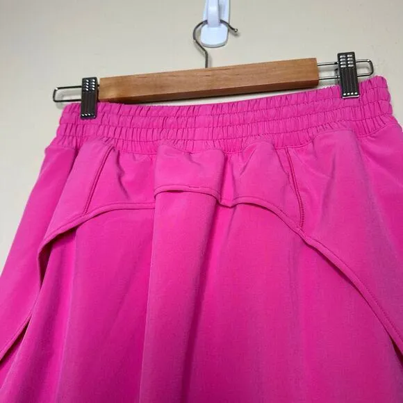 Lululemon Hotty Hot High-Rise Skirt Skort Long Sonic Pink Womens Size 6 Preppy