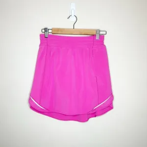 Lululemon Hotty Hot High-Rise Skirt Skort Long Sonic Pink Womens Size 6 Preppy