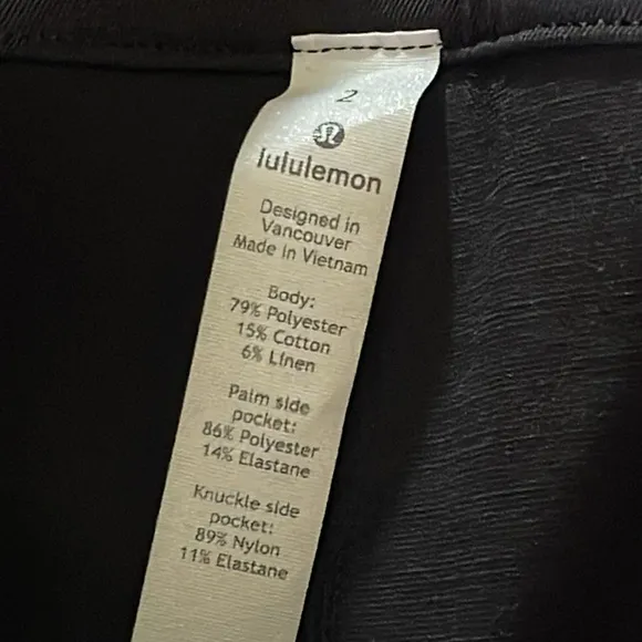 Lululemon In Power Black Shorts Size 2