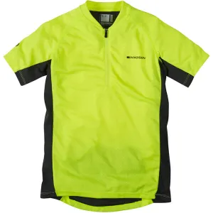 Madison Trail Youth Short Sleeved Cycling Jersey - Hi-Viz Yellow