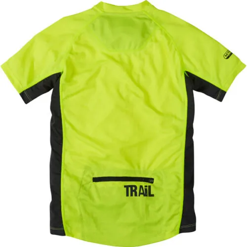 Madison Trail Youth Short Sleeved Cycling Jersey - Hi-Viz Yellow